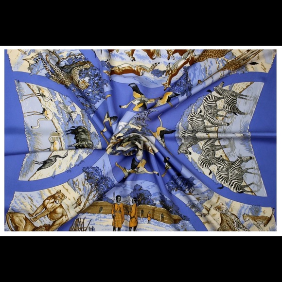 Hermes scarf Tanzanie silk 90cm (regular size) - Picture 2 of 9